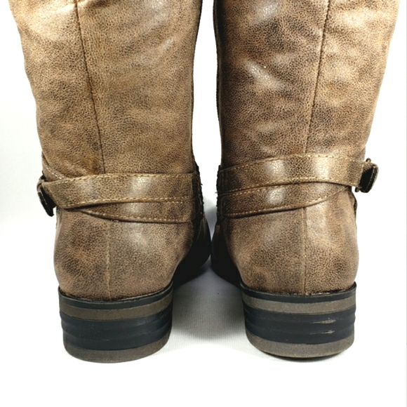 Bare Traps Alyssa Brown Faux Leather Riding Boots. Women's Size 7.5 M - Picture 9 of 15